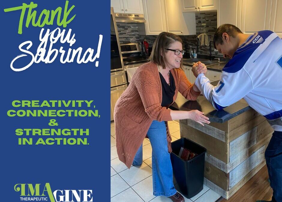 Sabrina and KB arm wrestle