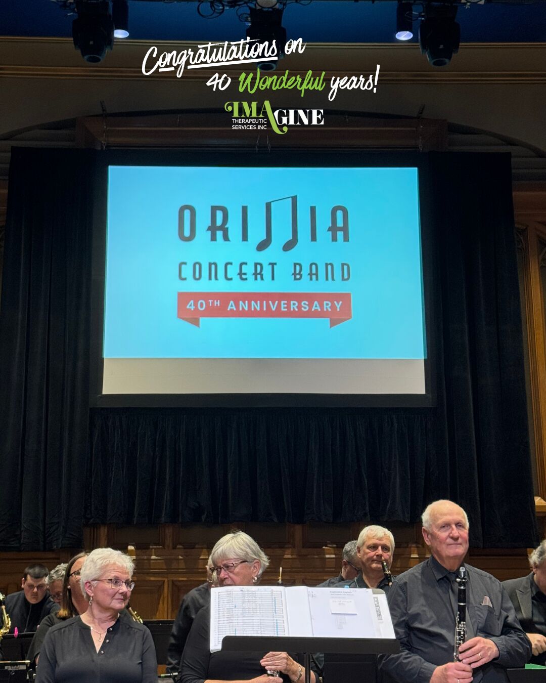 Photo of the Orillia Concert Orchestra taking a bow