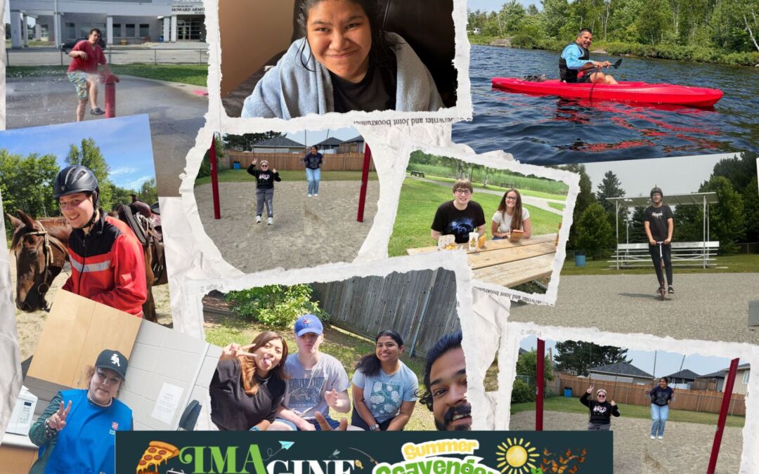 a collage of the adventures that our members have been getting up to this summer as they complete our Bingo Scavenger Hunt